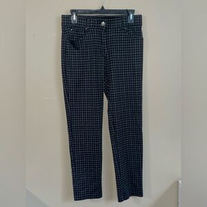 89th & Madison windowpain checkered women’s pants size 6